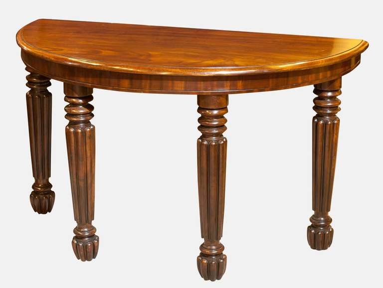 Pair of mahogany console tables in the manner of Gillows

Circa 1820
