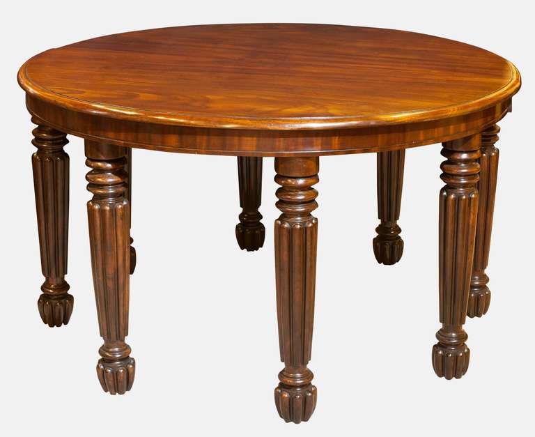 Regency Pair of Mahogany Console Tables For Sale