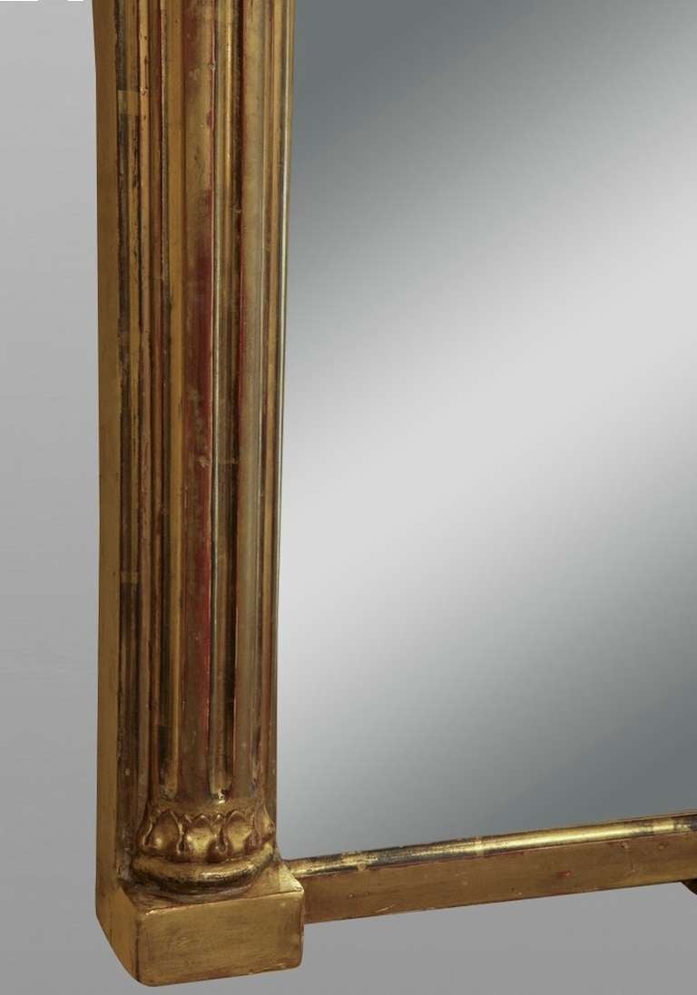 British 19th Century Gilt Overmantel Mirror