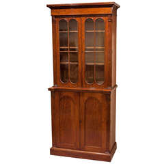 Regency Period Mahogany 2 Door Bookcase
