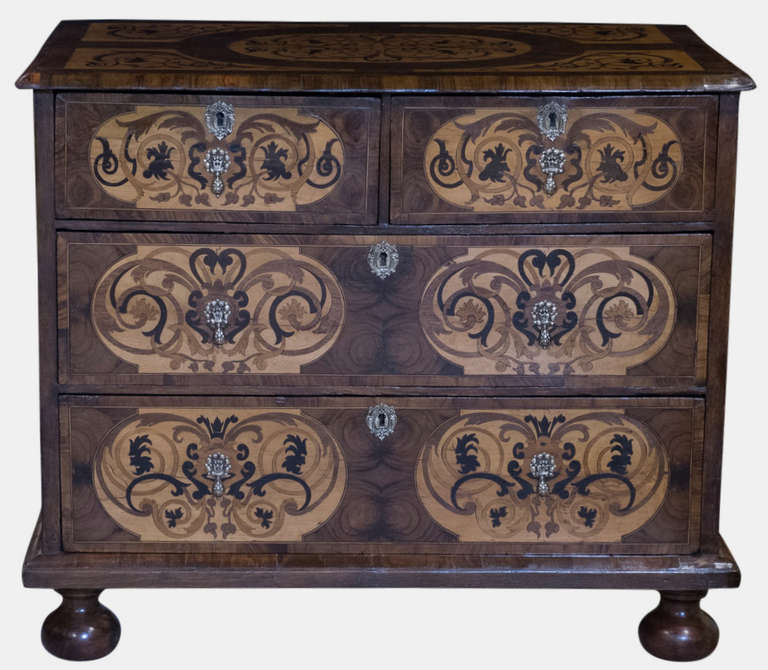 Charles II William & Mary Chest of Drawers For Sale