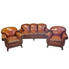 Used Edwardian Hump Back Three Piece Suite