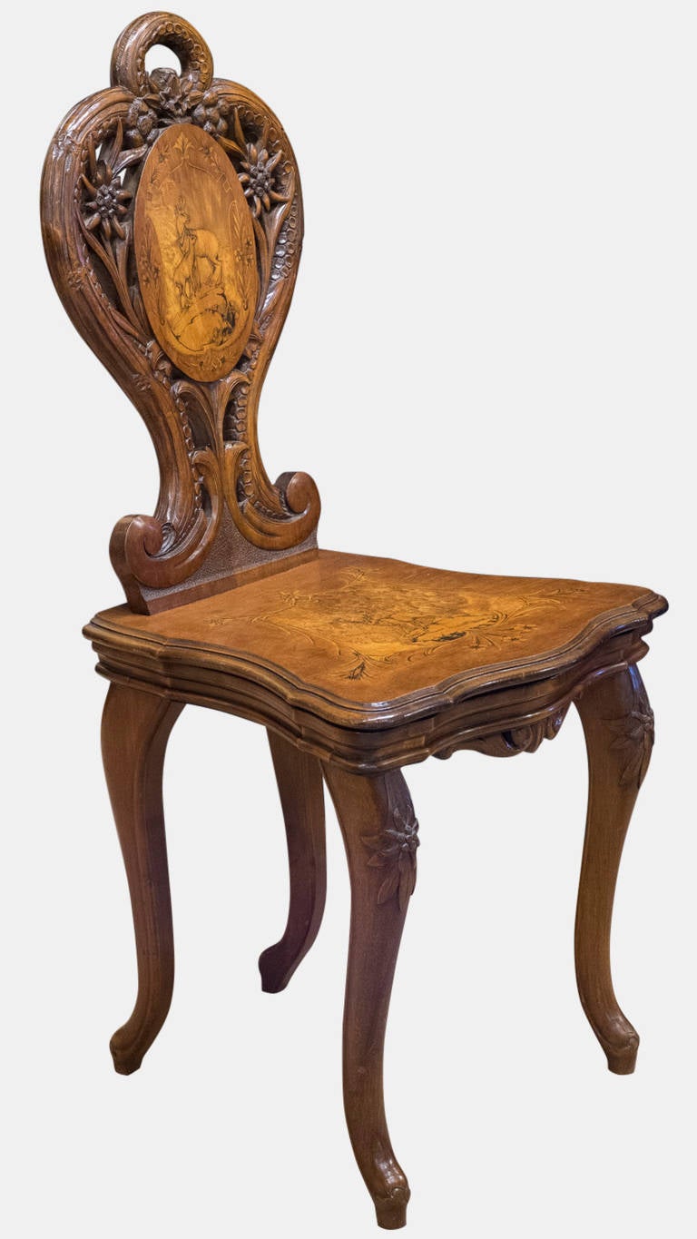 Austrian Black Forest Musical Chair at 1stDibs
