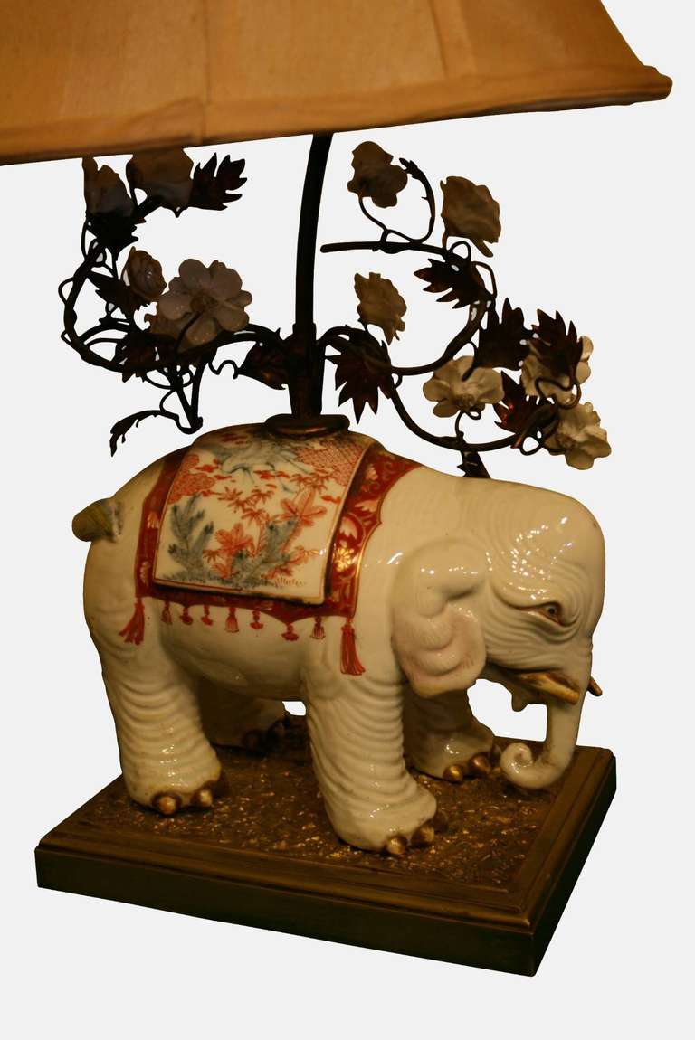 Victorian Table Lamp in the Form of an Elephant