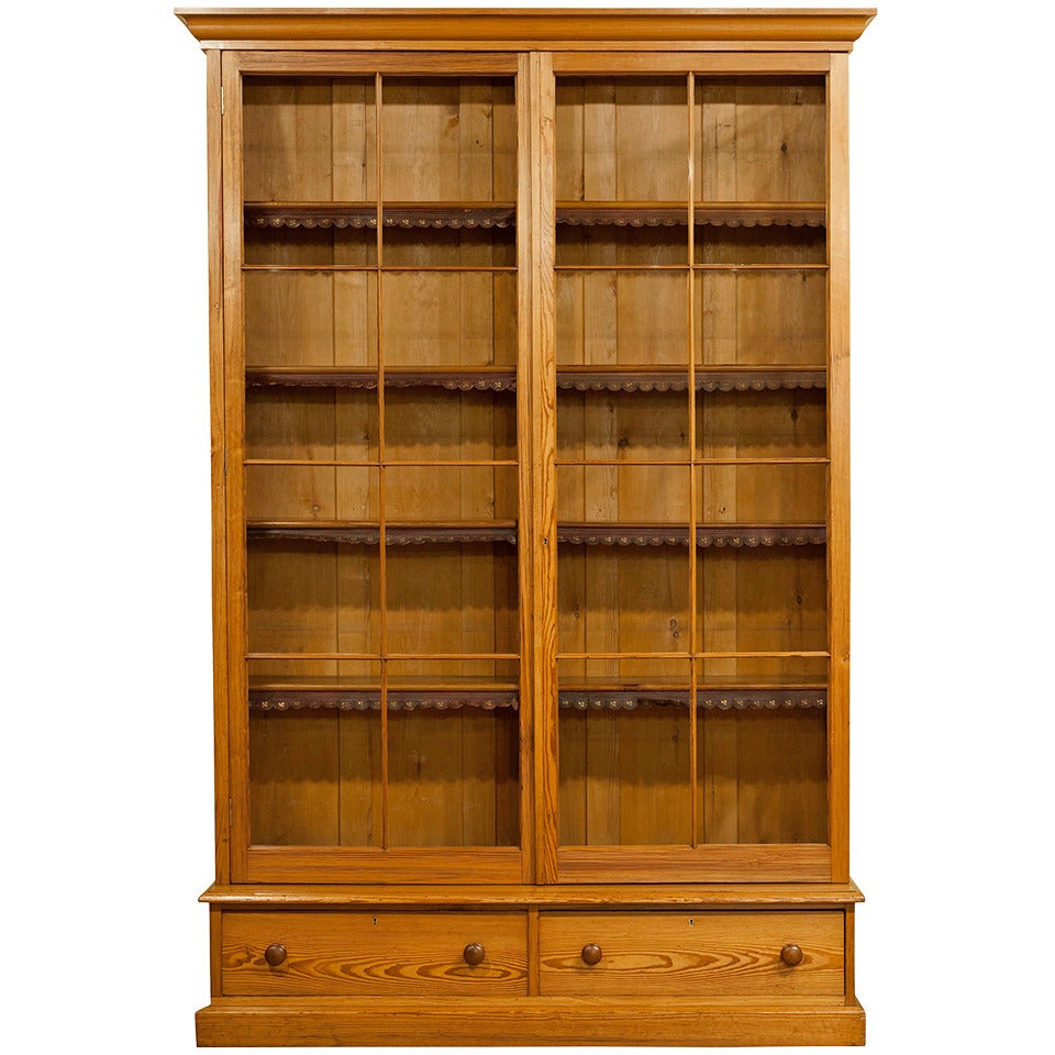 Pitch Pine Bookcase For Sale at 1stDibs