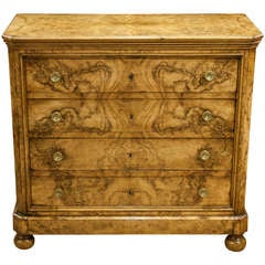 Burr Walnut Commode