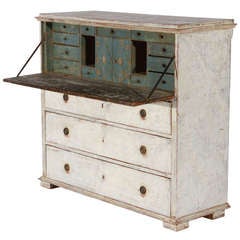 Gustavian secretaire chest