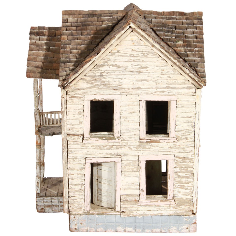 Wonderful Late 19th Century American Model of a Clapboard House