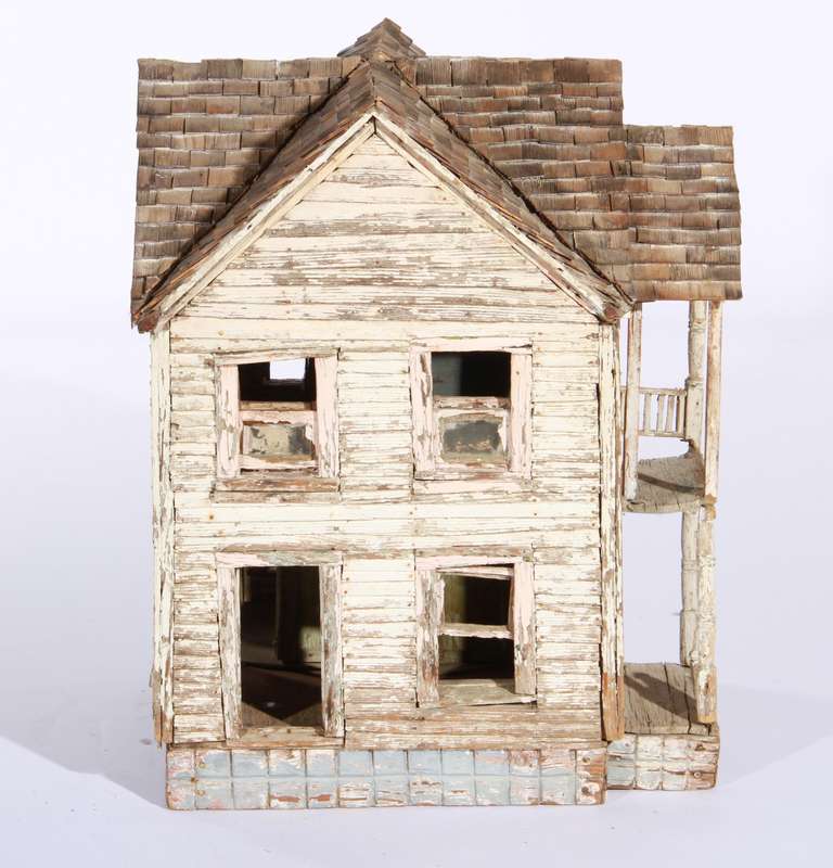 Wonderful Late 19th Century American Model of a Clapboard House at 1stdibs