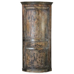 Grand Scale French Corner Cupboard