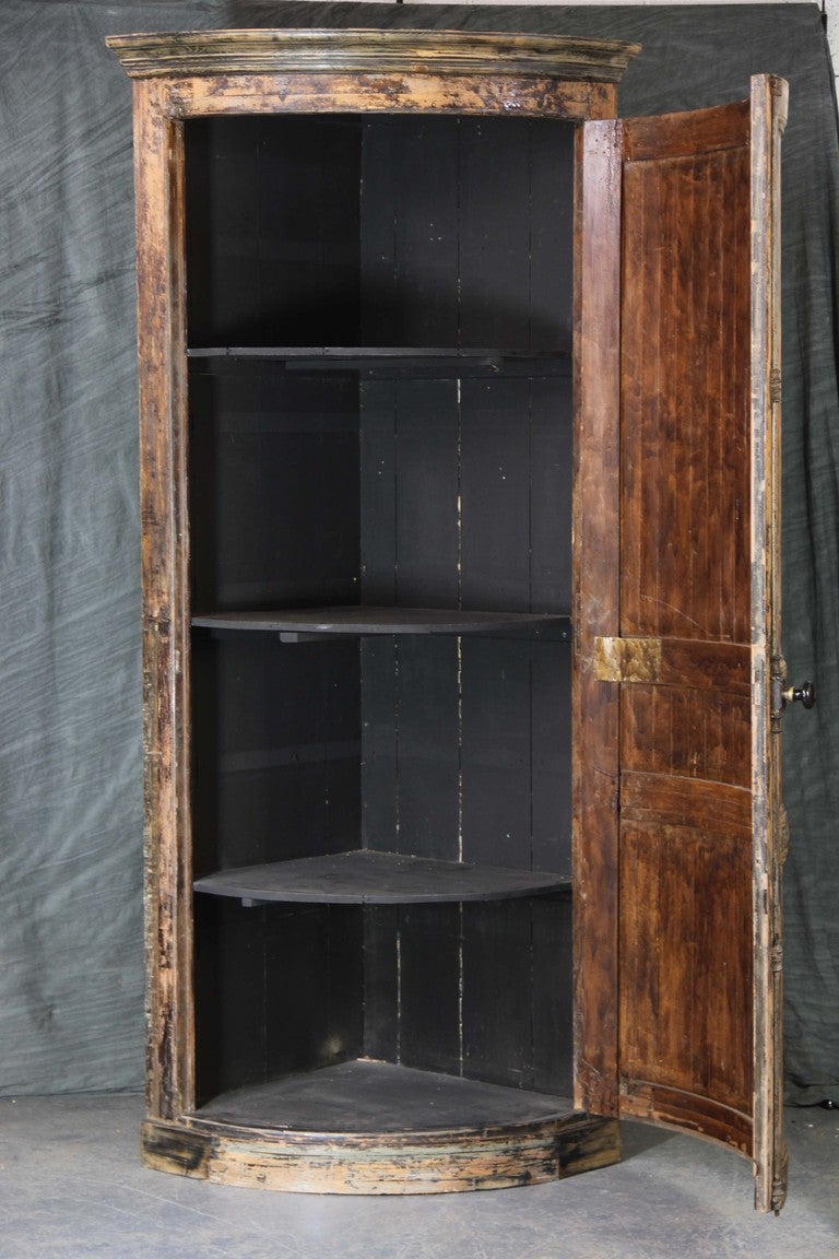 Grand Scale French Corner Cupboard