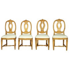 Set of Four Early 19th Century Swedish Chairs