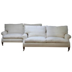 Pair of Late 19th Century Country House Sofas