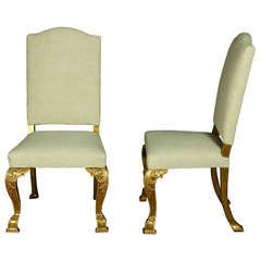 Antique Pair of Italian Side Chairs