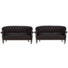 19th Century French Leatherette Sofas
