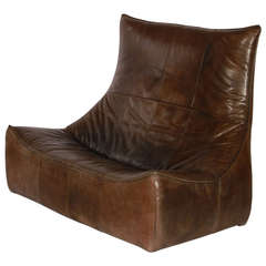'The Rock' Leather Sofa, Circa1970