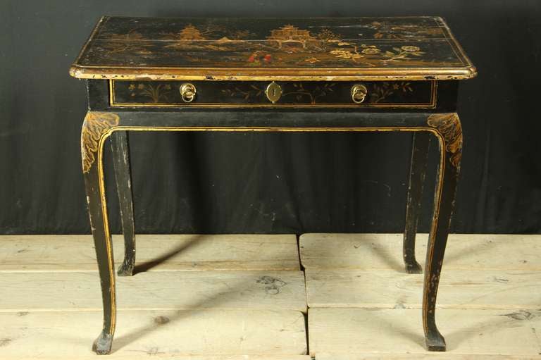 Extremely Decorative 18th Century English Cabriole Leg Table at 1stDibs