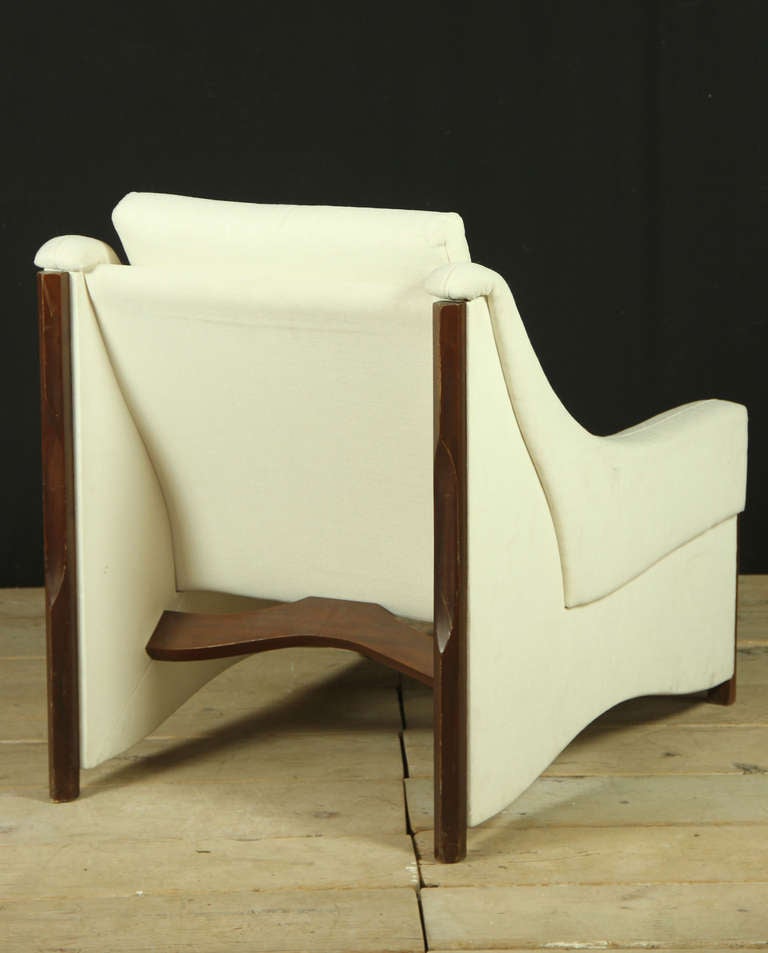 Mid-20th Century Pair of Italian 1960's Easy Chairs