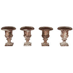 four 19th Century French Iron Urns