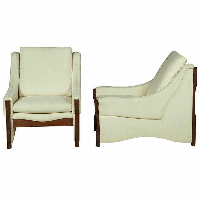 Pair of Italian 1960's Easy Chairs