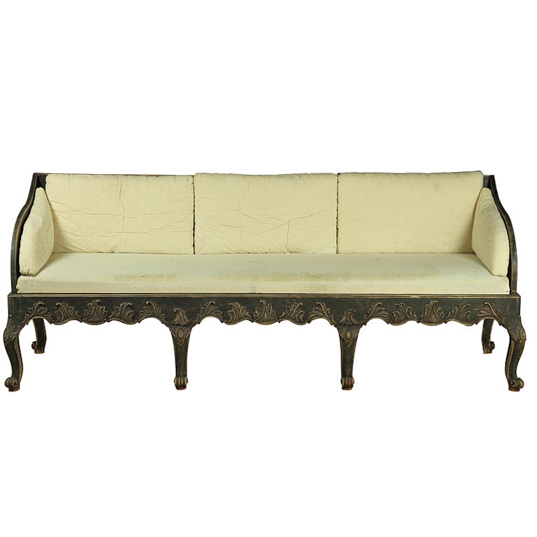 1920's Swedish Tragsofa in Rococo Style