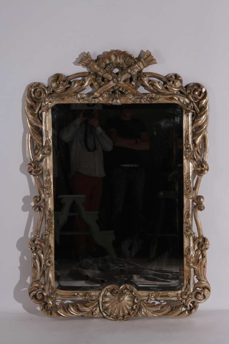 Silver Gilt Rococo Mirror at 1stdibs