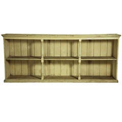 Mid 19th Century English Country House Scale Open Bookshelves - Early Paint