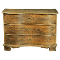 Late 18th Century Austrian Serpentine Fronted Commode 