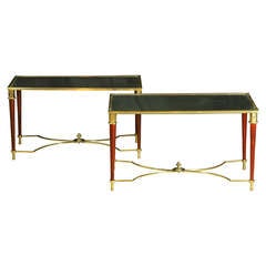 Chic Pair of Maison Jansen Cocktail Tables c.1960