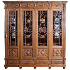 Mid 19th Century French Oak Bookcase Mid 19th Century French Oak Bookcase