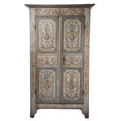 Late 18th Century Painted French Cupboard