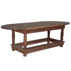 Rare Early 18th Century Swedish Dining Table