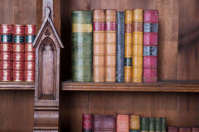 Gothic Oak Bookcase