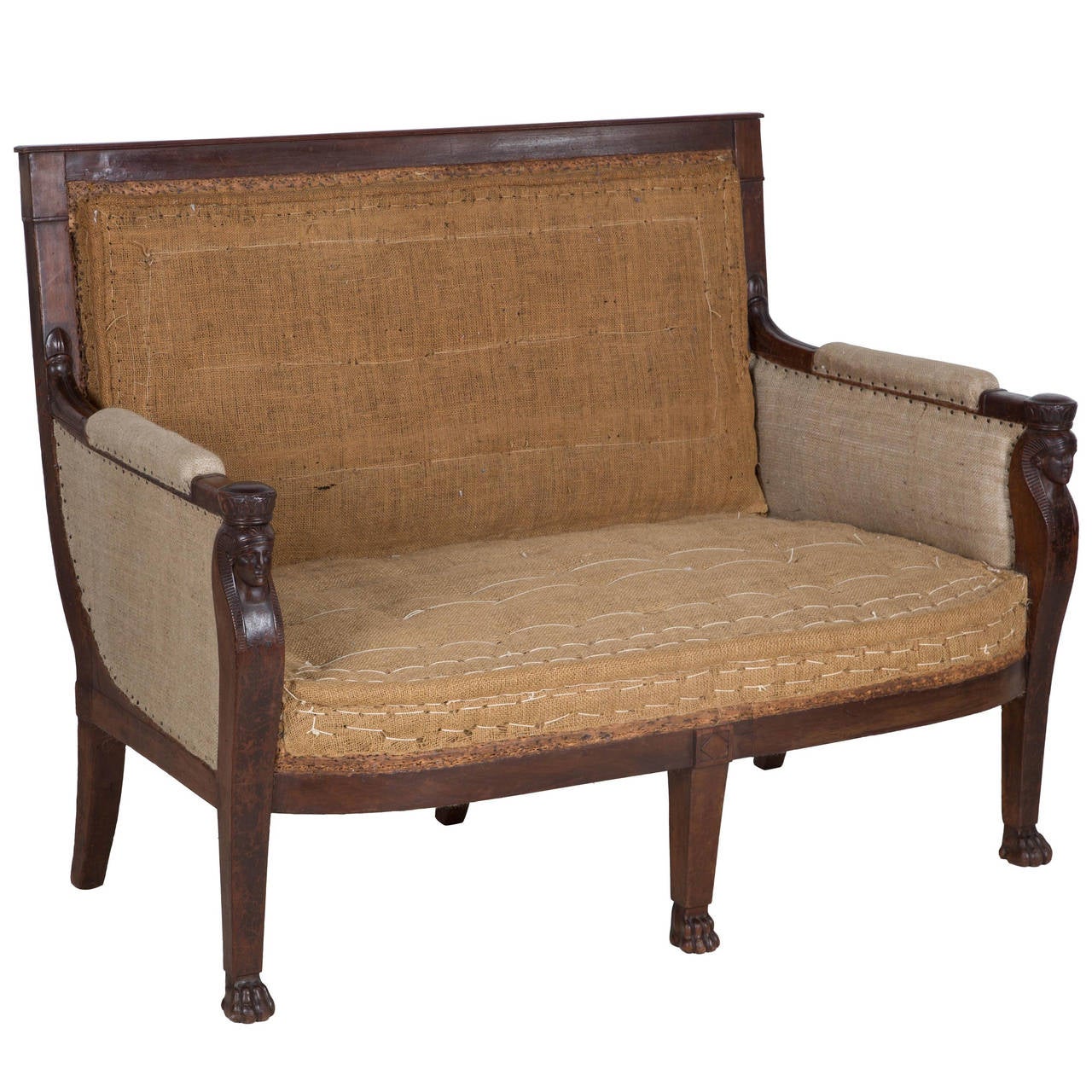 Superb quality, good size, early 19th Century French mahogany sofa. Circa 1810
