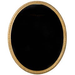 Antique Regency Period Oval Gilt Mirror