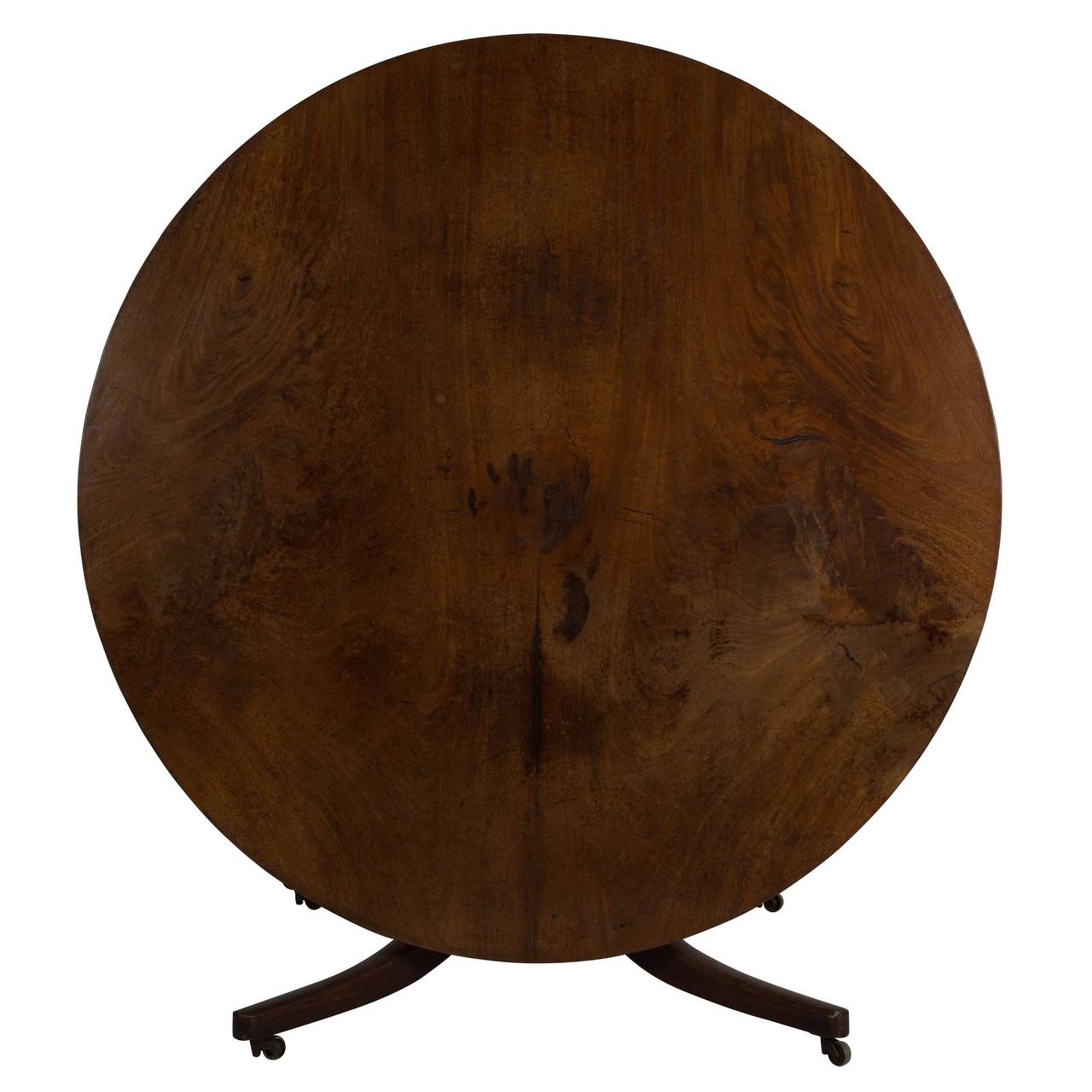 Large George III Irish Mahogany Center or Dining Table In Good Condition In Gloucestershire, GB