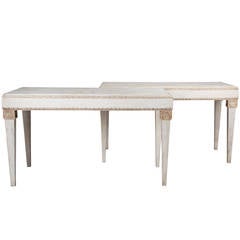 Stunning Pair of Contemporary Consoles in Neo-Classical Style