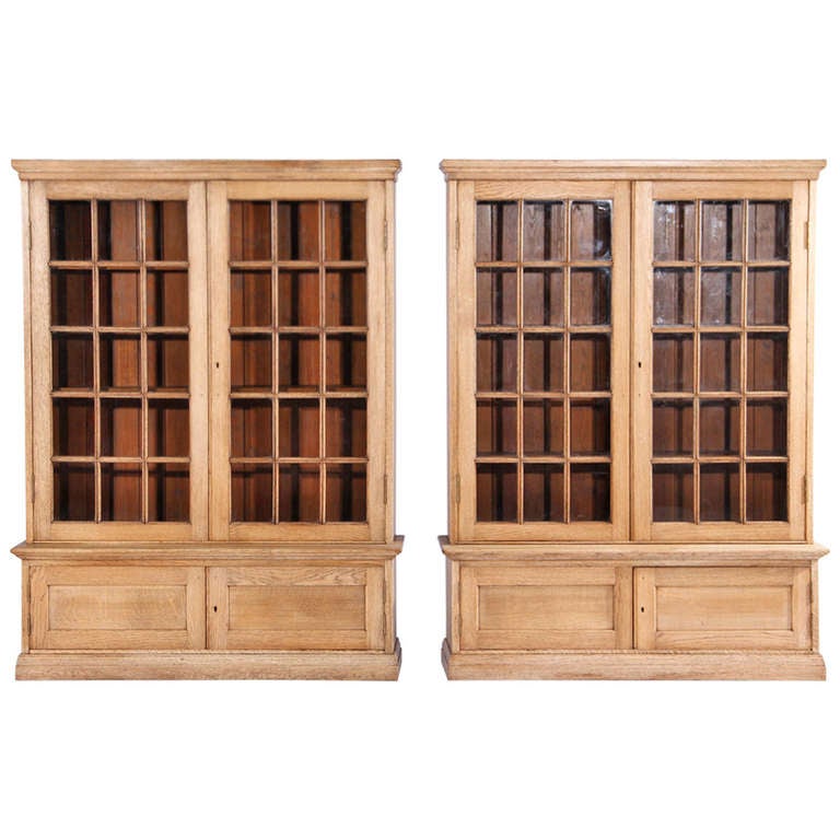 Pair of English Pepys Style Bookcases at 1stDibs