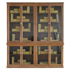 Antique Late 19th Century Oak Laboratory Cabinet