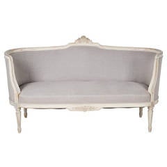 Antique Corbeille Sofa in Louis XVI Style