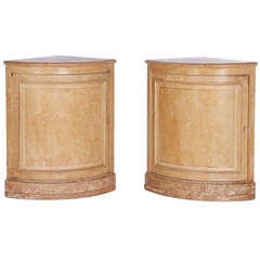 Pine Corner Cabinets in Original Paint