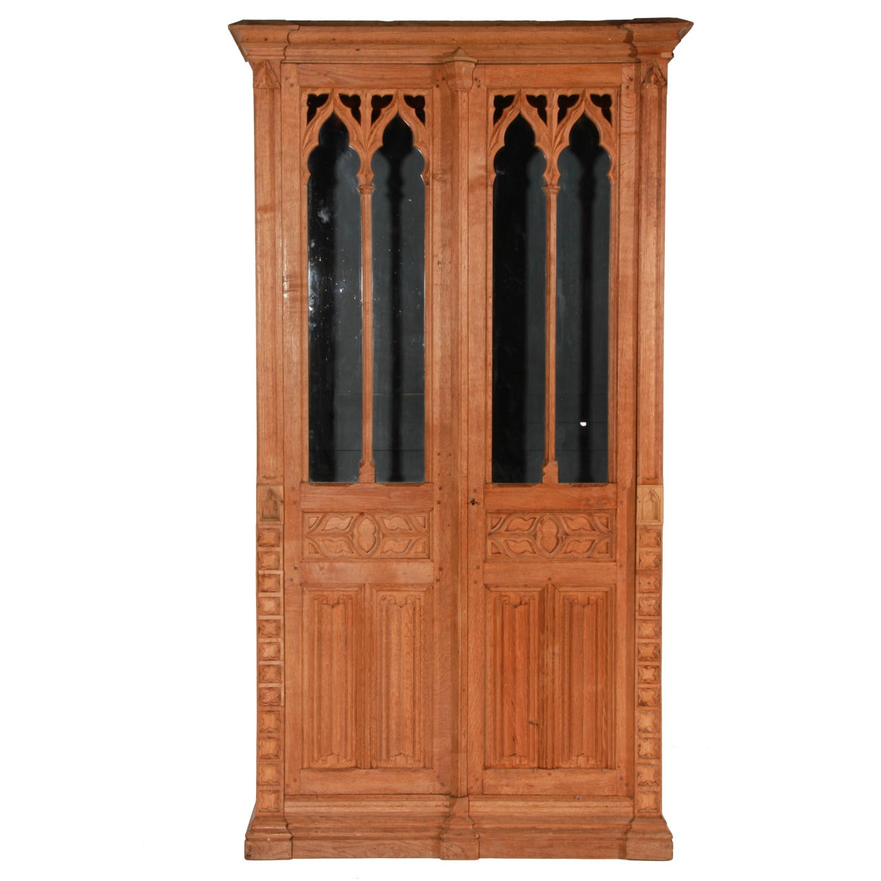 French Gothic Oak Bookcase