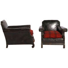 Large-scale Leather Club Armchairs