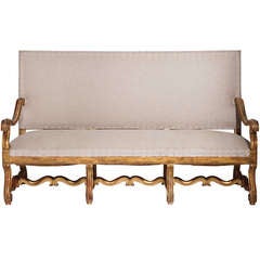 French Gesso and Gilt Sofa French Gesso and Gilt Sofa