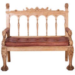 19th Century English Oak Bench