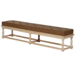 Antique Swedish Bench in Original Paint