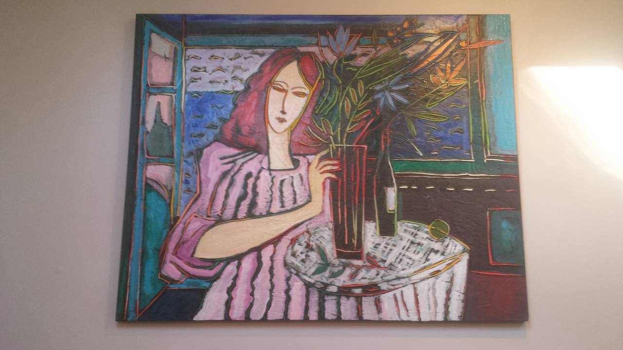 Contemporary figurative painting by Marc Verte, Los Angeles c.1993