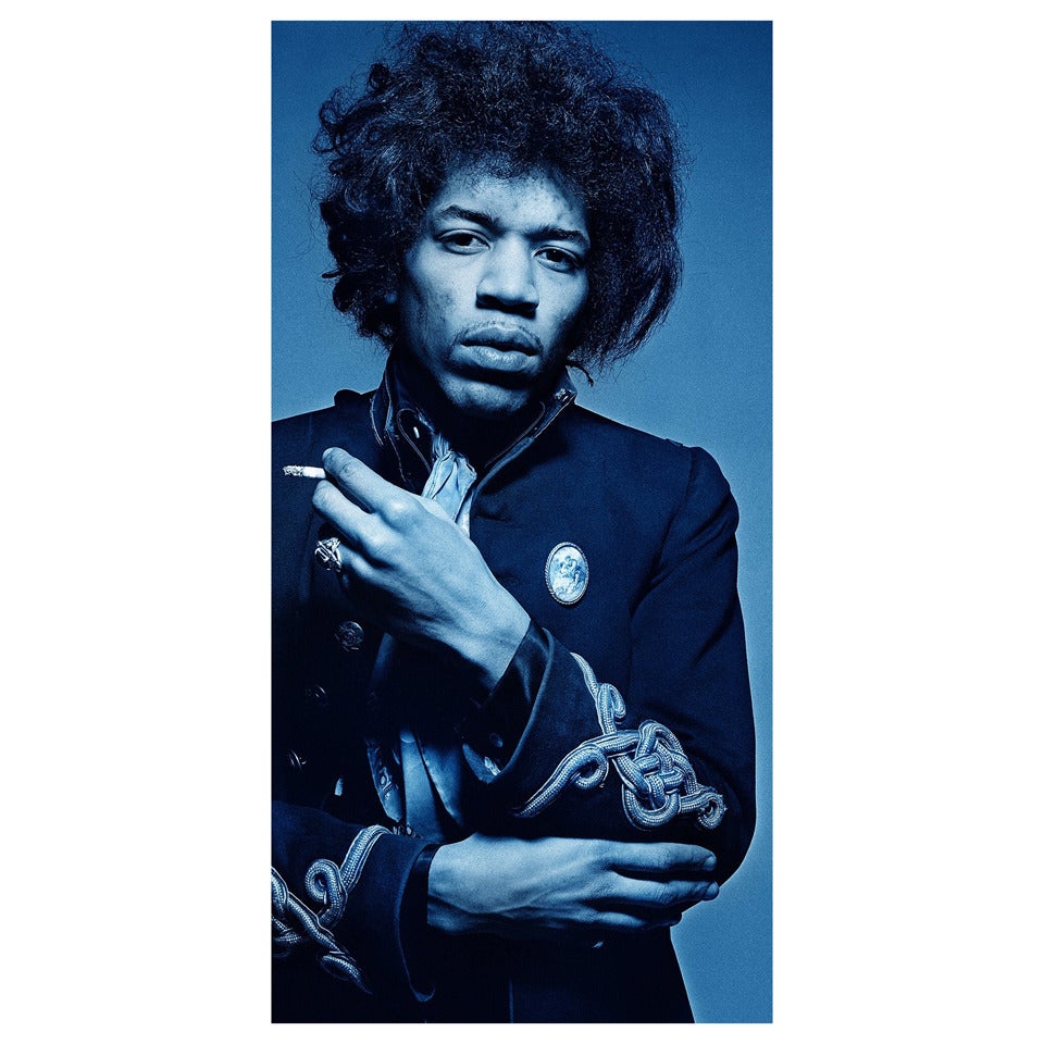Gered Mankowitz Photograph "Jimi Blue Smoke, " Edition of One For Sale