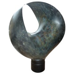 Contemporary Abstract Four-Dimensional Sphere in Bronze by Samvado