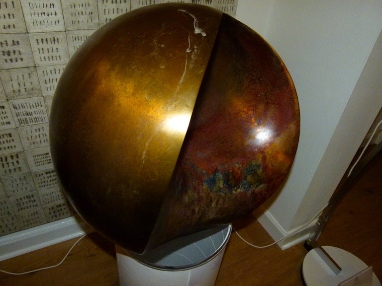Contemporary Abstract Sculpture, 4D Sphere in Bronze by Samvado For Sale 4